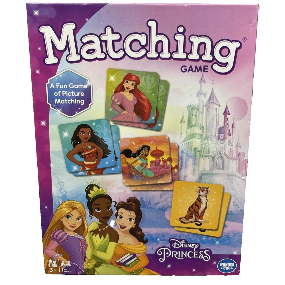 Disney Princess Matching Game A Fun Game Of Picture Matching Age 3+ New Sealed